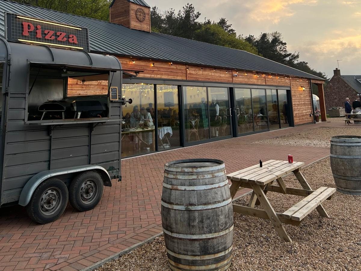 Pizza trailer on location